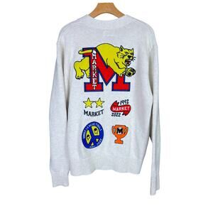 NWT Men's Market State Champs Cream Button-Up Cardigan - $255 Retail